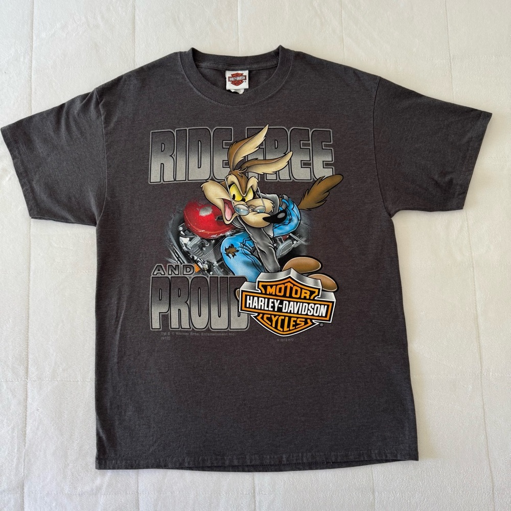 Vintage Harley Davidson Looney
Tunes Wile E Coyote And Tasmanian Devil T-Shirt L